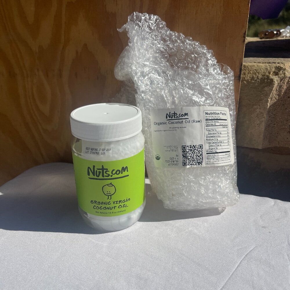 COOKING - New NUTS.COM Organic virgin coconut oil 15oz RETIRED, MOISTURIZURE